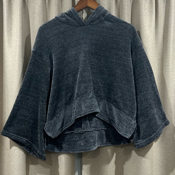 Gray Sleepwear Hooded Sweater - Picture 2 of 4